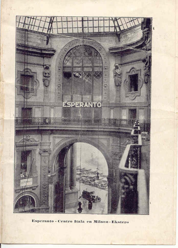 Immagini d’epoca del Circolo Esperantista Milanese
